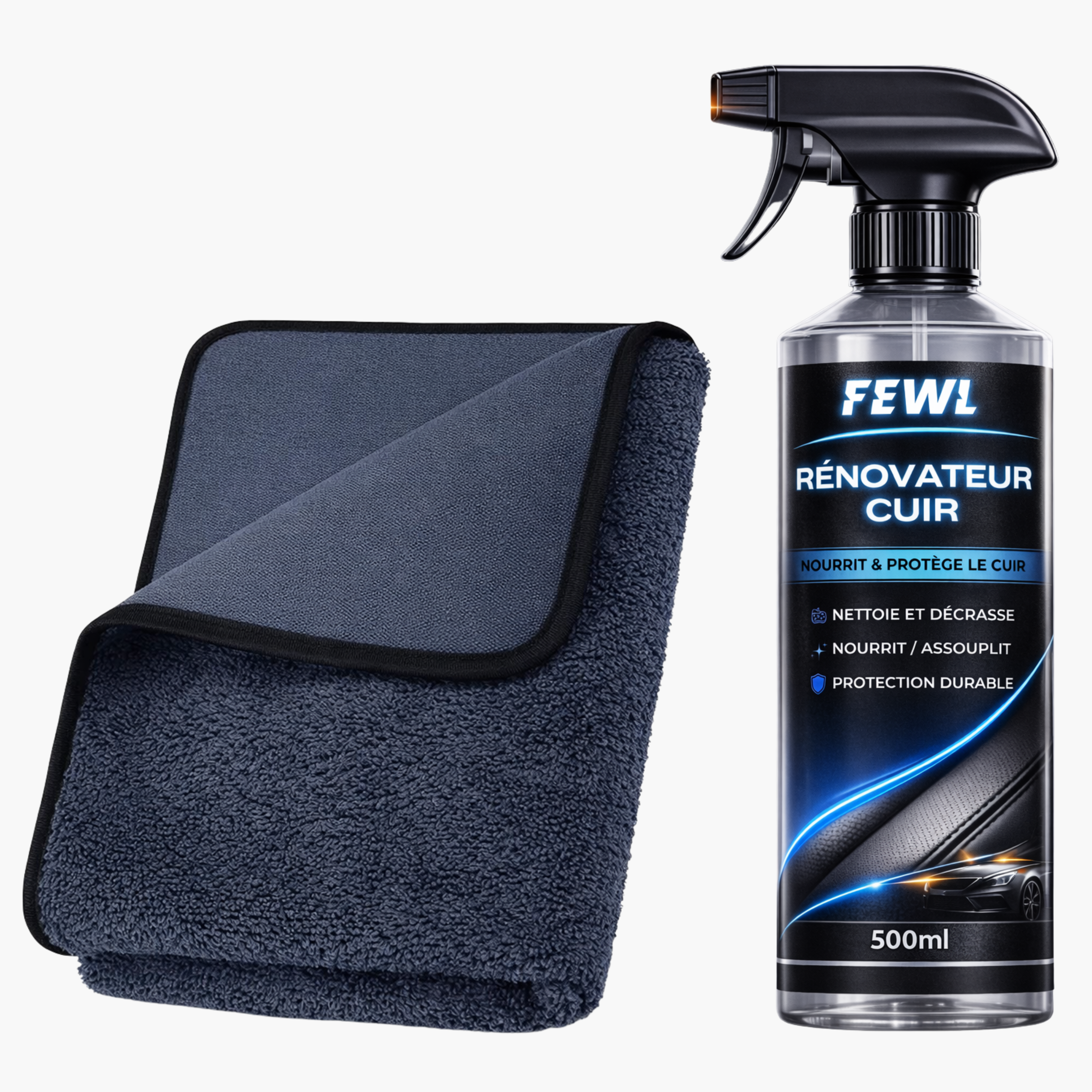 Pack - Rénovateur Cuir et Mini Serviette